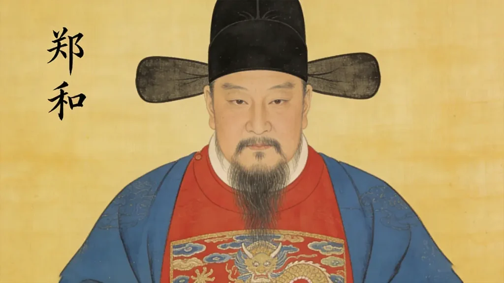 Zheng He Ming Dynasty admiral official portrait 15th century Chinese naval commander