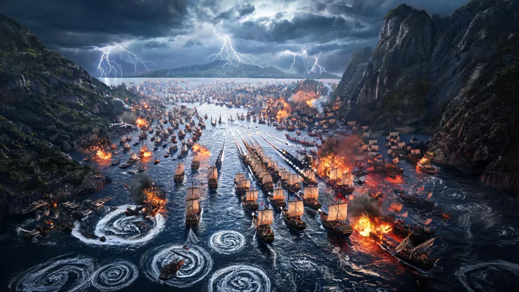The Battle of Myeongnyang, where Yi Sun-sin's thirteen ships faced over a hundred Japanese warships